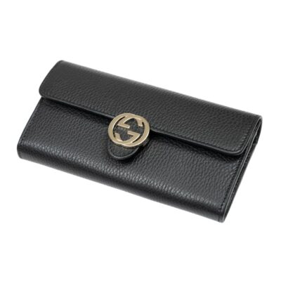 Gucci Women Leather Black Wallet - 615524 CA00G
