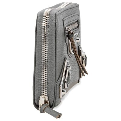 balenciaga classic metallic edge continental zip wallet grey 390187 aq40n 1320 2