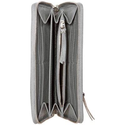 balenciaga classic metallic edge continental zip wallet grey 390187 aq40n 1320 5