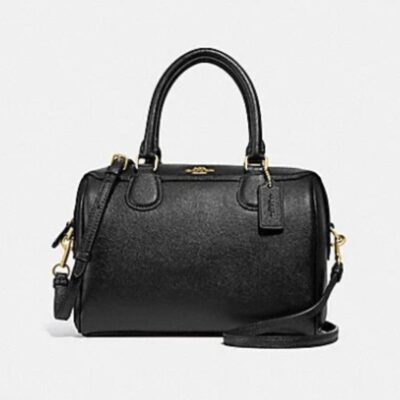 Coach Bag Mini Bennett Satchel Black / Light Gold F32202