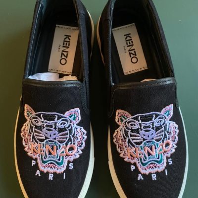 Kenzo K-Skate Womens Sneakers-Black