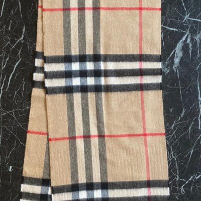 Burberry Cashmere Camel Scarf
