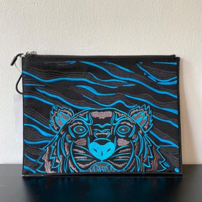 KENZO CLUTCH RED&BLUE DESIGN