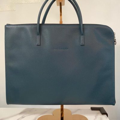 Longchamp Midnight Blue Document Holder