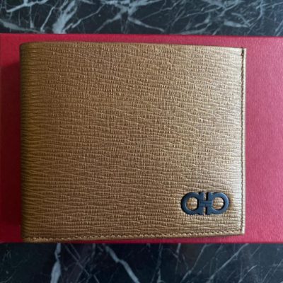 Salvatore Ferragamo Gancini Wallet- Gold