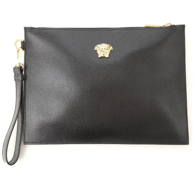 Versace Large Medusa Leather Pouch