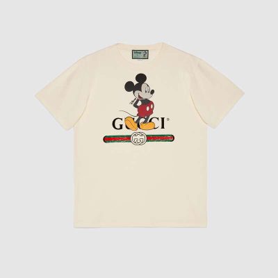 Disney x Gucci oversize T-shirt white cotton