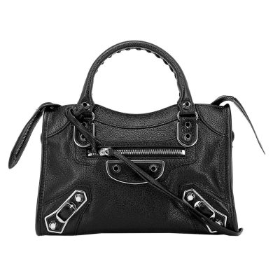 Balenciaga Metallic Mini City Shoulder Bag