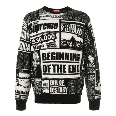 Supreme Newsprint jumper