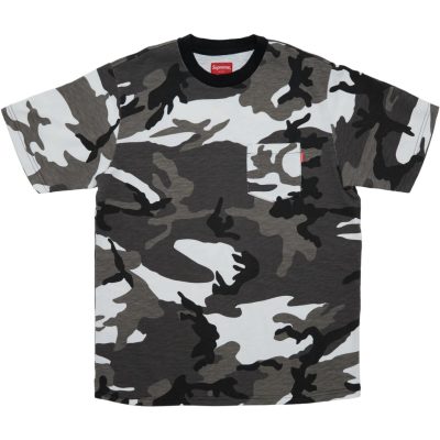 Supreme SS Pocket Tee (FW18) Snow Camo