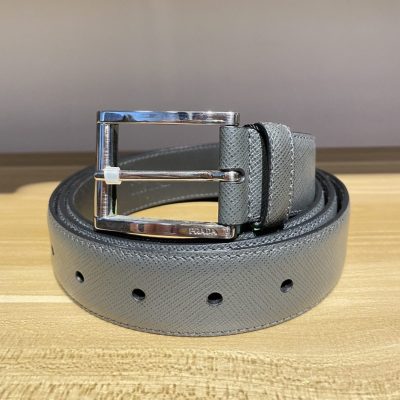 Prada dark grey belt