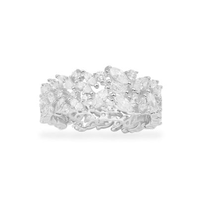 APM FESTIVAL DOUBLE RING - WHITE SILVER