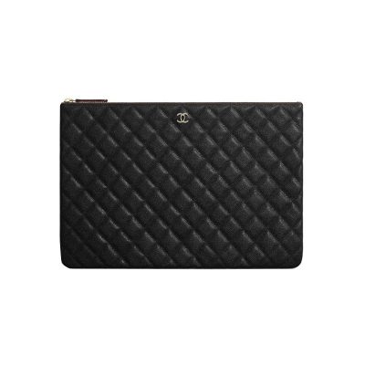 Chanel Classic Large Clutch (Gold Metal)