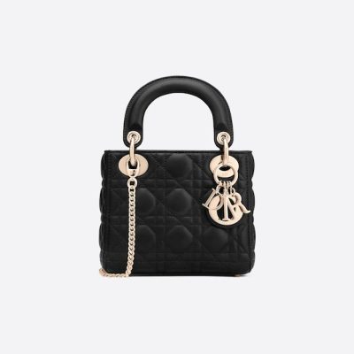 Dior Mini Lady Bag (Black Cannage Lambskin)