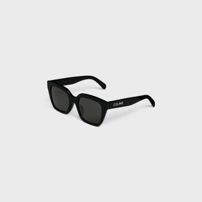 Celine Monochroms 03 Sunglasses In Acetate Black