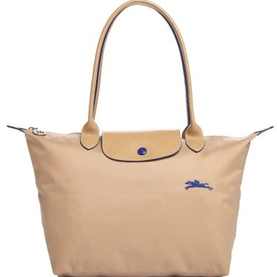 LONGCHAMP Le Pliage Club Shoulder Tote Bag in Beige