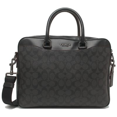 Coach Beckett Compact Brief In Signature Canvas