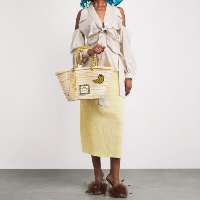 ALEMAIS Medium Woven Mona Basket Bag - Image 2