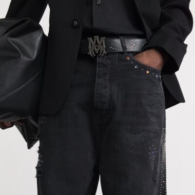 AMIRI Leather Studded Belt - Image 2