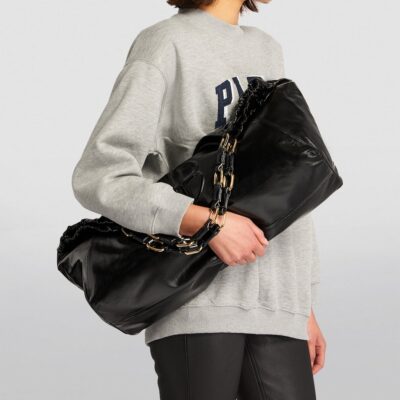 ANINE BING Leather Kate Tote Bag - Image 4