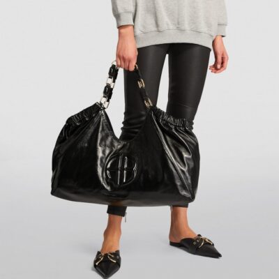 ANINE BING Leather Kate Tote Bag - Image 5