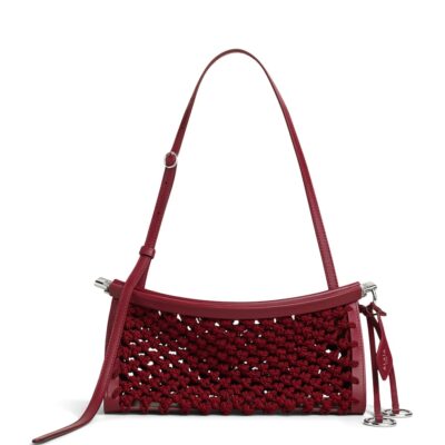 Alaïa Small Satin-Leather Le Click East West Shoulder Bag - Image 1