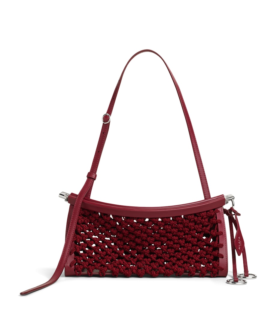 Alaïa Small Satin-Leather Le Click East West Shoulder Bag - Image 1