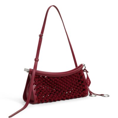 Alaïa Small Satin-Leather Le Click East West Shoulder Bag - Image 2
