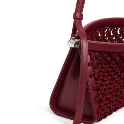 Alaïa Small Satin-Leather Le Click East West Shoulder Bag - Image 3