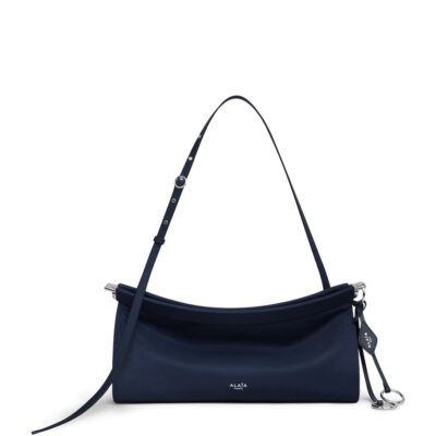 Alaïa Small Satin-Leather Le Click East West Shoulder Bag - Image 4