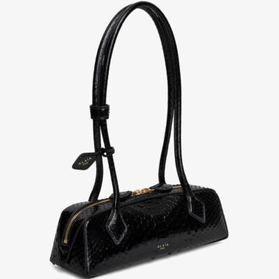 Alaïa Small Snakeskin Le Teckel Shoulder Bag - Image 3