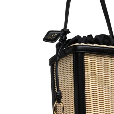 Alaïa Small Wicker Bucket Bag - Image 3