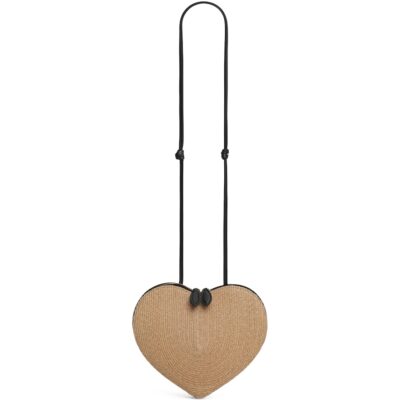 Alaïa Straw Le Coeur Shoulder Bag - Image 1
