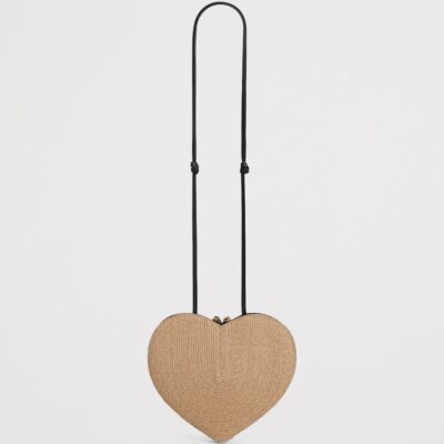 Alaïa Straw Le Coeur Shoulder Bag - Image 2