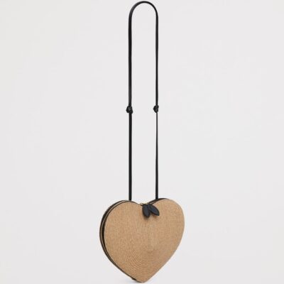 Alaïa Straw Le Coeur Shoulder Bag - Image 3