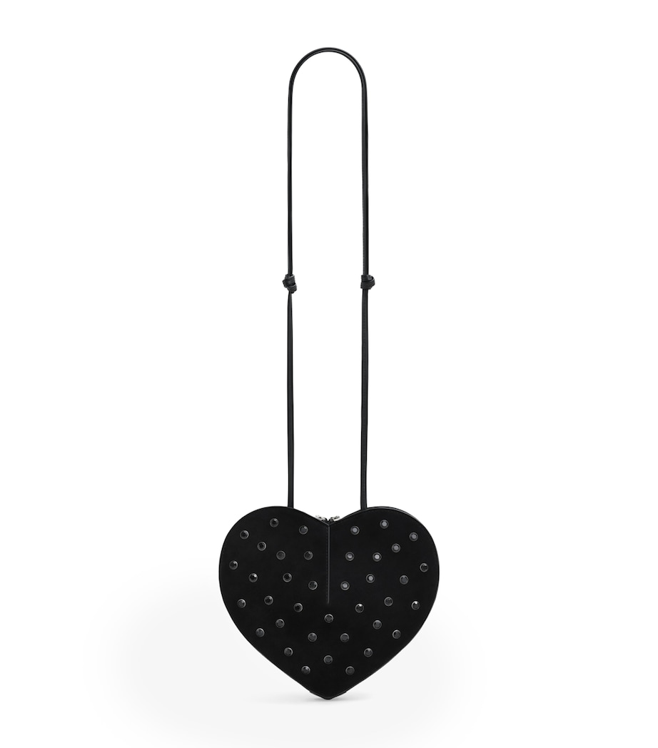 Alaïa Suede Embellished Le Coeur Shoulder Bag - Image 1