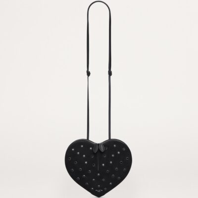 Alaïa Suede Embellished Le Coeur Shoulder Bag - Image 2