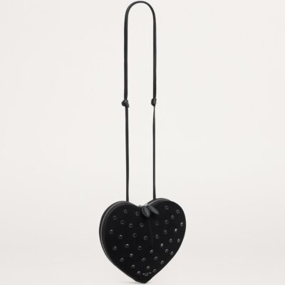 Alaïa Suede Embellished Le Coeur Shoulder Bag - Image 3