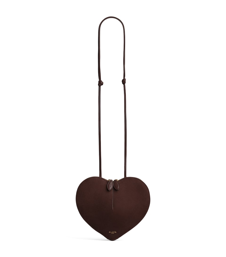 Alaïa Suede Embellished Le Coeur Shoulder Bag - Image 5