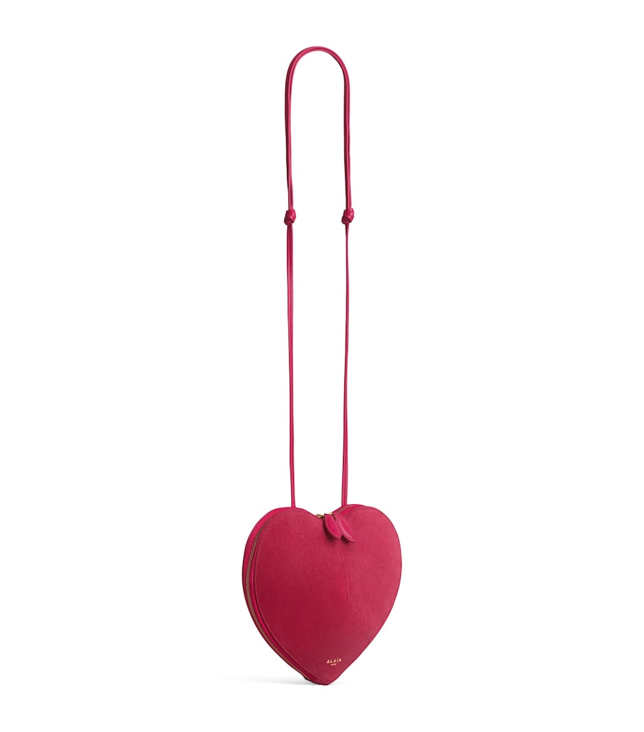 Alaïa Suede Le Coeur Shoulder Bag - Image 2