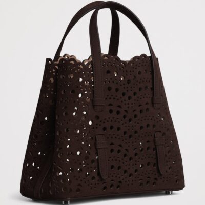 Alaïa Suede Le Mina Tote Bag - Image 2