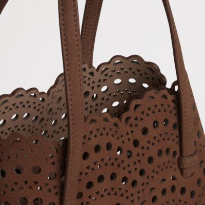 Alaïa Suede Le Mina Tote Bag - Image 3