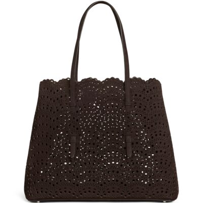 Alaïa Suede Le Mina Tote Bag - Image 5