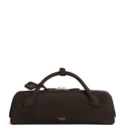 Alaïa Suede Le Teckel Clutch Bag - Image 1