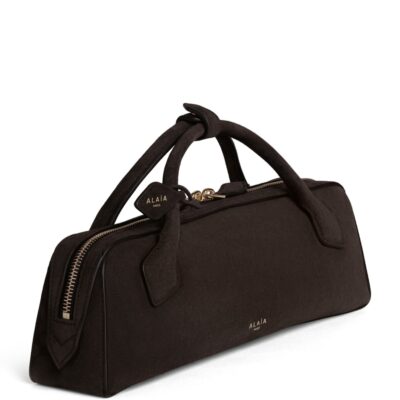 Alaïa Suede Le Teckel Clutch Bag - Image 2
