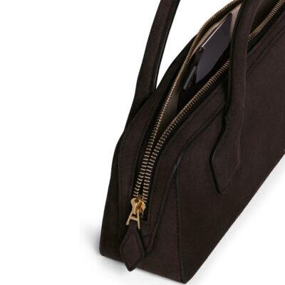 Alaïa Suede Le Teckel Clutch Bag - Image 3