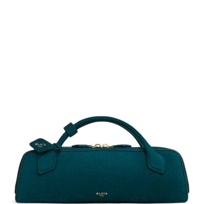 Alaïa Suede Le Teckel Top-Handle Bag - Image 1