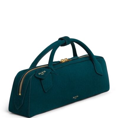 Alaïa Suede Le Teckel Top-Handle Bag - Image 2