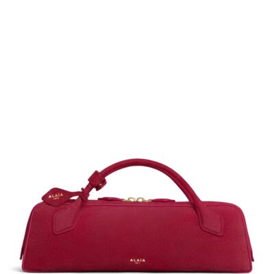 Alaïa Suede Le Teckel Top-Handle Bag - Image 4