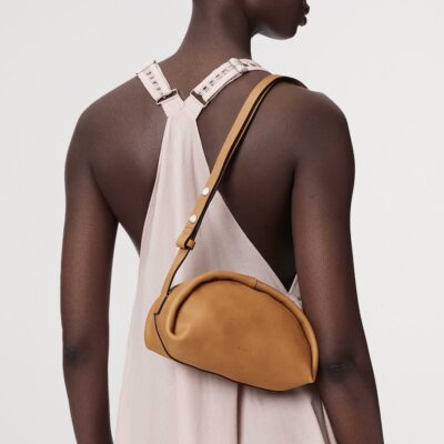 AllSaints Calfskin Rosalie Arc Cross-Body Bag - Image 2